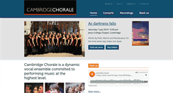 Desktop Screenshot of cambridgechorale.org.uk